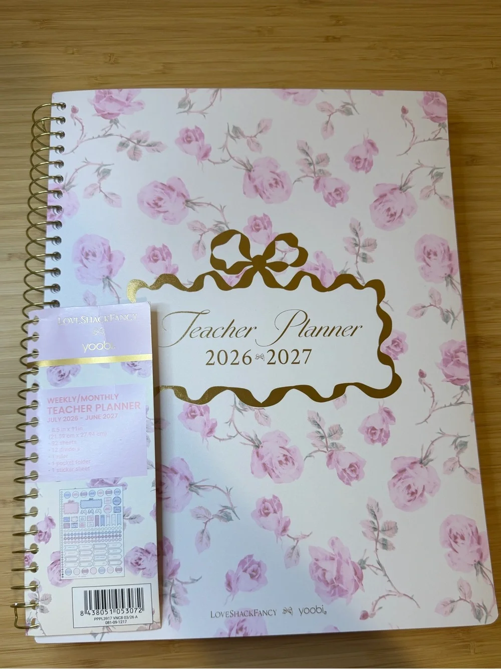 LoveShackFancy x Yoobi July 2026-June 2027 Teacher Planner NEW